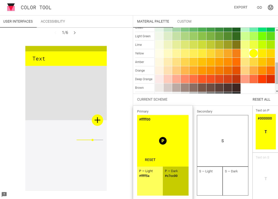 Material Design - Color tool